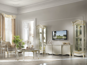 DIAMANTE - Wooden display cabinet with integrated lighting by CASA +39 - view 3